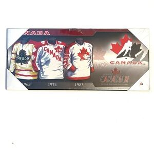 Hockey Canada Team Jersey History Wall Plaque Molson Canadian Olympics 60s-80s